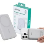Aukey PB-MS04 MagSafe Power Bank 10000mAh 20W με Θύρα USB-C Power Delivery Λευκό