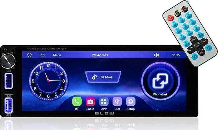 20250707120307_blow_ichosystima_aytokinitou_1din_bluetooth_usb_me_othoni_afis_7_78_350 Blow Ηχοσύστημα Αυτοκινήτου 1DIN (Bluetooth/USB) με Οθόνη Αφής 7" 78-350 - Image 1