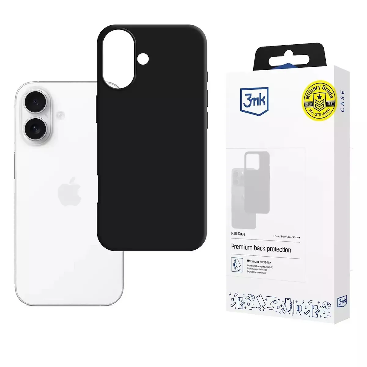20250707134435_3mk_back_cover_iphone_17 3MK Back Cover Σιλικόνης 1.2mm Μαύρο (iPhone 17) - Image 1