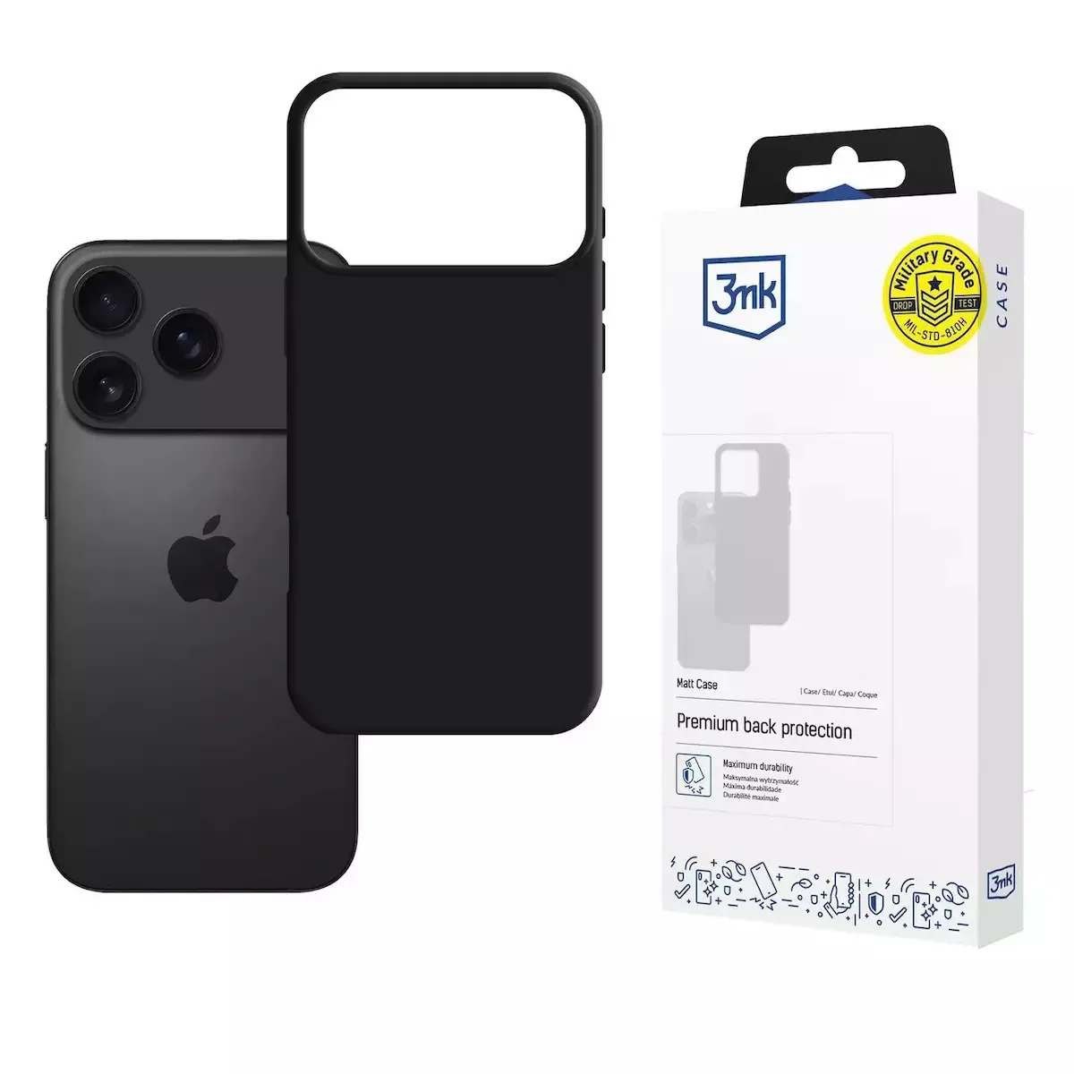 20250707134446_3mk_back_cover_iphone_17_pro_max 3MK Back Cover Σιλικόνης 1.2mm Μαύρο (iPhone 17 Pro Max) - Image 1