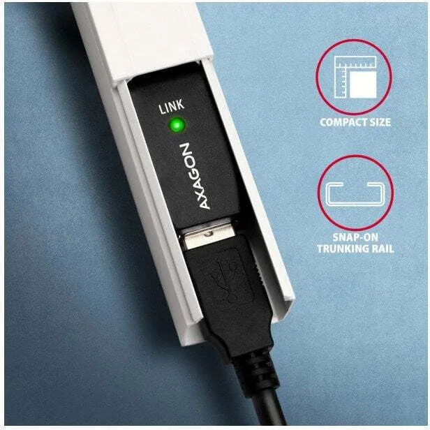 20250708120741_axagon_kalodio_simatos_7_5m_1tmch Axagon Καλώδιο Σήματος USB-A male - USB-A male 7.5m 1τμχ - Image 1