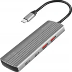 LogiLink USB 3.2 Hub 7 Θυρών με σύνδεση USB-A / USB-C Γκρι