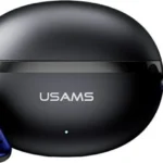 Usams E02 In-ear Bluetooth Handsfree Ακουστικά με Θήκη Φόρτισης Μαύρα