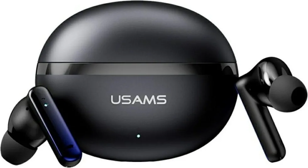 20250709150742_usams_e02_in_ear_bluetooth_handsfree_akoustika_me_thiki_fortisis_mayra Usams E02 In-ear Bluetooth Handsfree Ακουστικά με Θήκη Φόρτισης Μαύρα - Image 1