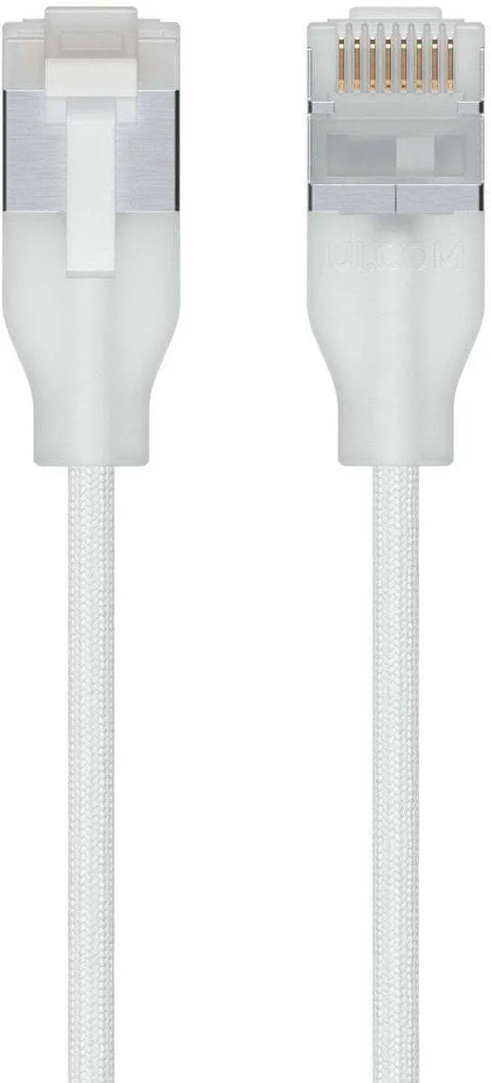 20250710104608_ubiquiti_u_utp_cat_6a_kalodio_diktyou_ethernet_leyko_1tmch_semi_transparent Ubiquiti U/UTP Cat.6a Καλώδιο Δικτύου Ethernet Λευκό 1τμχ UACC-Cable-Patch-EL-C6A-1M-W - Image 1