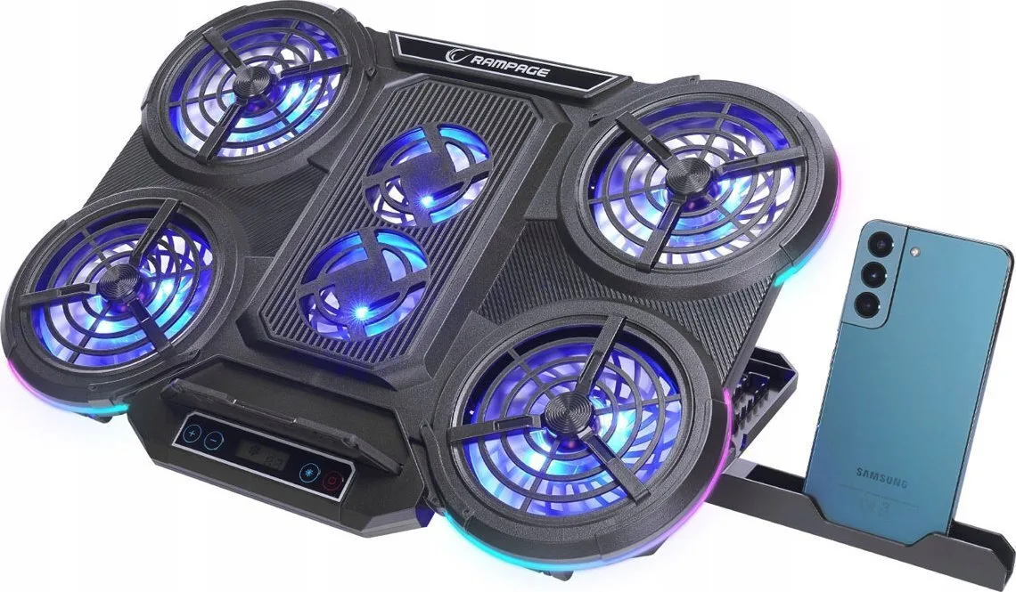 20250710135514_rampage_cooling_pad_gia_laptop_me_6_anemistires_wen_nb_rmpg_004 Rampage Cooling Pad για Laptop με 6 Ανεμιστήρες (WEN-NB-RMPG-004) - Image 1