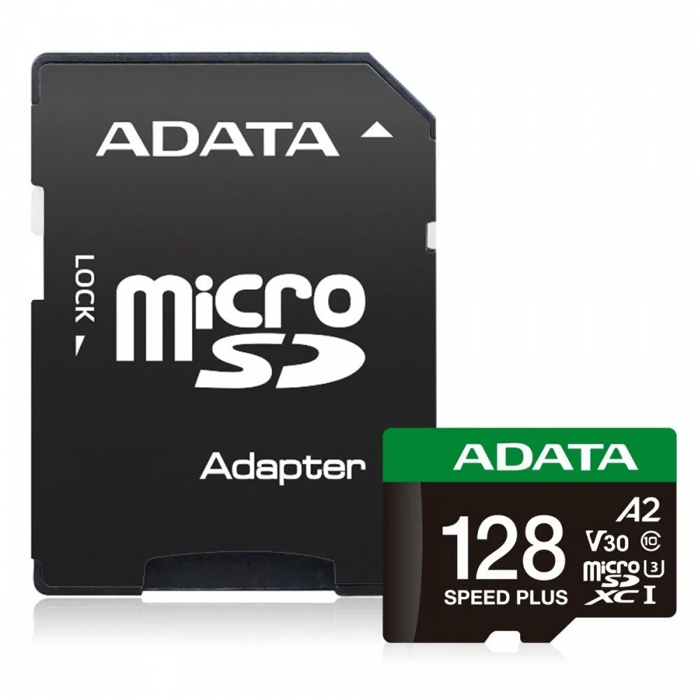 20250710144735_adata_microsdxc_128gb_class_10_u3_v30_a2_uhs_i Adata microSDXC 128GB U3 V30 A2 UHS-I 180MB/sμε αντάπτορα - Image 1