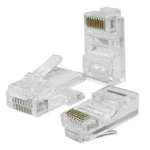 Βύσμα Δικτύου Qoltec Rj45 Through Plug Cat6 Utp 100pcs