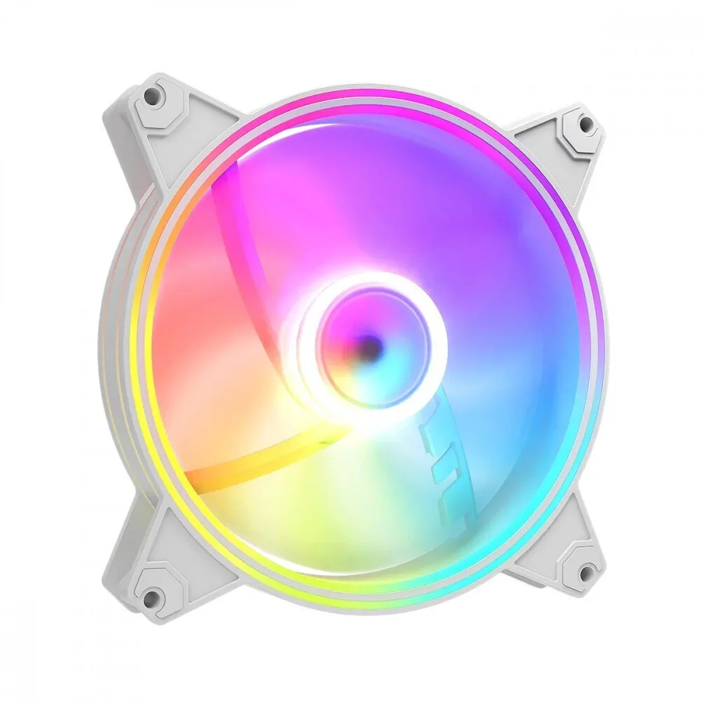 20250714141303_modecom_volcano_case_fan_140mm_me_argb_fotismo_kai_syndesi_4_pin_pwm_leyko Modecom Volcano Case Fan 140mm με ARGB Φωτισμό και Σύνδεση 4-Pin PWM Λευκό - Image 1