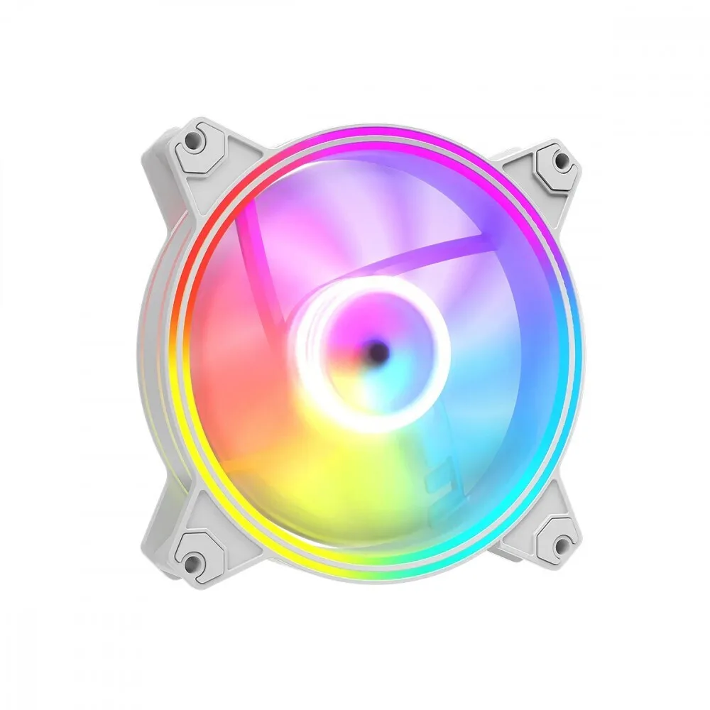 20250714141326_modecom_volcano_apex_case_fan_120mm_me_argb_fotismo_leyko Modecom Volcano APEX Case Fan 120mm με ARGB Φωτισμό Λευκό - Image 1
