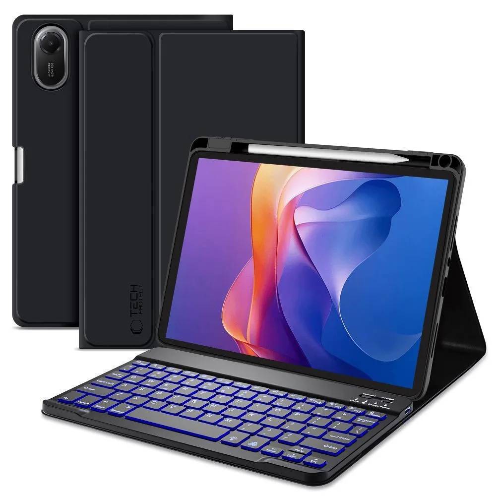 20250714162407_tech_protect_flip_cover_me_pliktrologio_mayri_xiaomi_redmi_pad_2_11inch Tech-Protect SC PEN Flip Cover με Πληκτρολόγιο στα Αγγλικά US Μαύρη (Xiaomi Redmi Pad 2 11inch) - Image 1