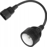 Savio IEC C14 - IEC C14 Cable 0.15m Μαύρο