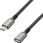 LogiLink USB 3.2 Cable USB-C male - USB-C female 100W Μαύρο 2m (CUA0109)