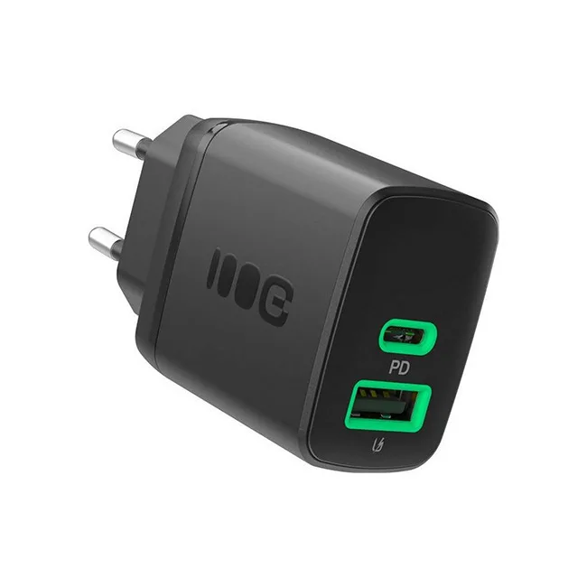 Green Cell Φορτιστής Χωρίς Καλώδιο με Θύρα USB-A και Θύρα USB-C 30W Power Delivery / Quick Charge 3.0 Μαύρος (PowerSource Duo30) - Image 1