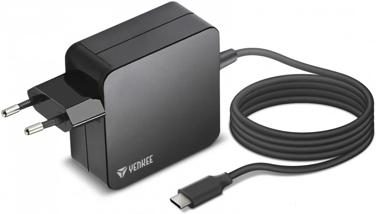 Yenkee Φορτιστής με Ενσωματωμένο Καλώδιο USB-C 100W Power Delivery Μαύρος (YAU C100) - Image 1