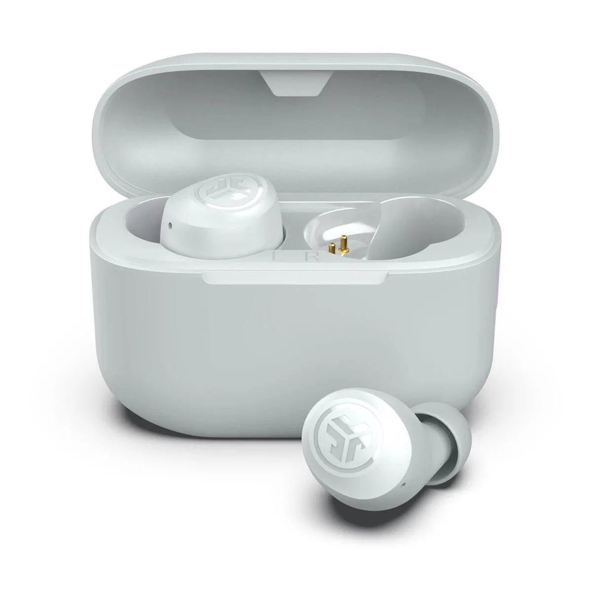 20250805124713_jlab_go_air_pop_plus_in_ear_bluetooth_handsfree_akoustika_me_thiki_fortisis_leyka Jlab GO Air Pop Plus In-ear Bluetooth Handsfree Ακουστικά με Θήκη Φόρτισης Λευκά - Image 1