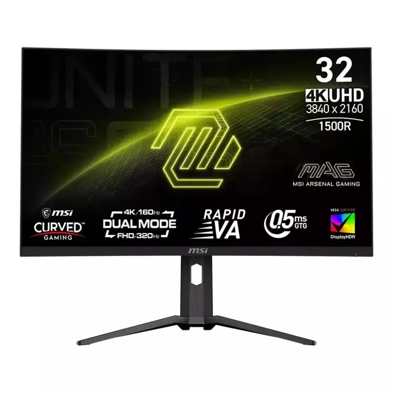 MSI 321CUPDFDE VA HDR Curved Gaming Monitor 31.5" 4K 3840x2160 160Hz με Χρόνο Απόκρισης 0.5ms GTG - Image 1