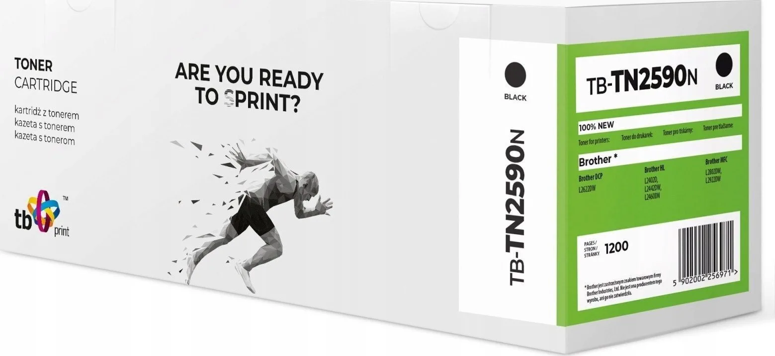 TB Print Συμβατό Toner για Laser Εκτυπωτή Brother TN2590N Μαύρο TB-TN2590N - Image 1