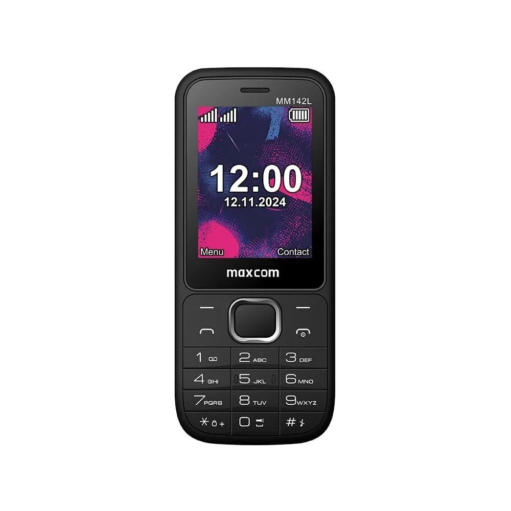 20250910114132_maxcom_mm_142l_dual_sim_kinito_me_koumpia_mayro MaxCom MM 142L Dual SIM Κινητό με Κουμπιά Μαύρο - Image 1
