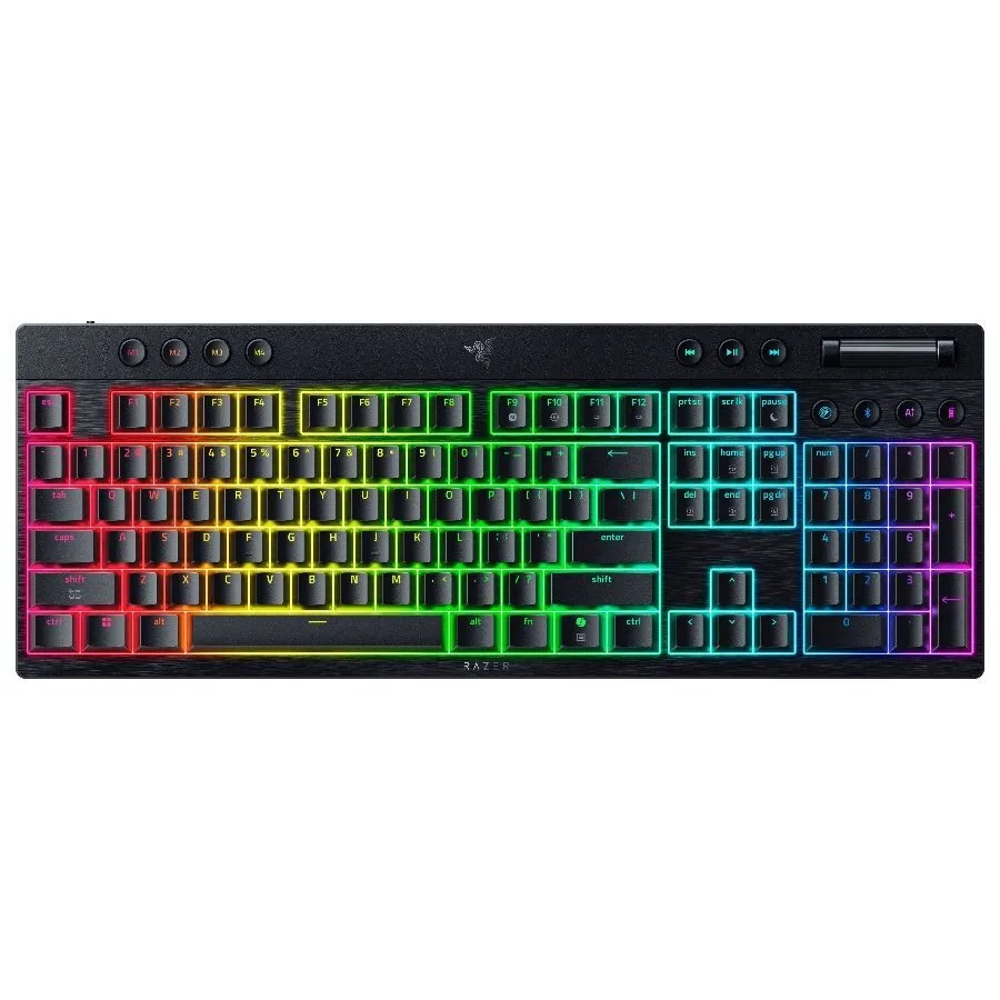 Razer BlackWidow V4 Low-profile HyperSpeed Ασύρματο Gaming Μηχανικό Πληκτρολόγιο με Razer Green διακόπτες και RGB φωτισμό (Αγγλικό US) - Image 1