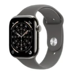 Apple Watch Series 11 Cellular Titanium 46mm Αδιάβροχο με eSIM και Παλμογράφο (Natural Titanium Case with Stone Grey Sport Band - M/L)