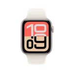Apple Watch SE 3 Cellular Aluminium 44mm Αδιάβροχο με eSIM και Παλμογράφο (Starlight Aluminium Case with Starlight Sport Band - S/M)