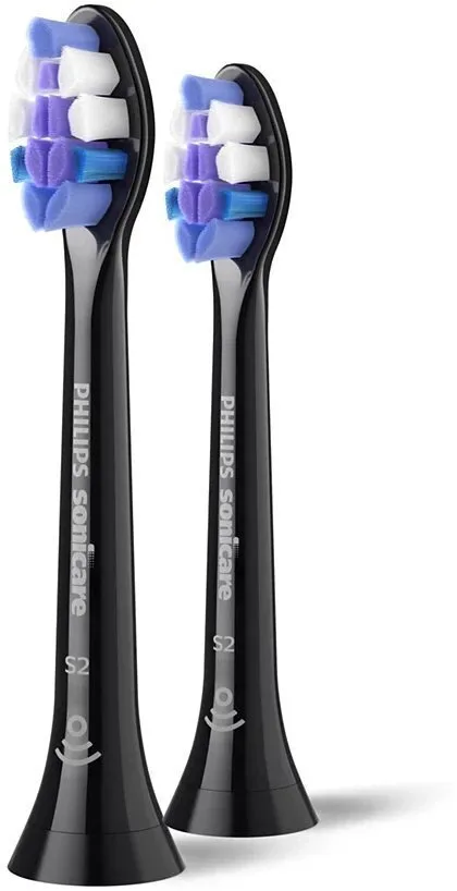 Philips Sonicare S2 Sensitive Ανταλλακτικές Κεφαλές για Ηλεκτρική Οδοντόβουρτσα Black HX6052/88 2τμχ - Image 1