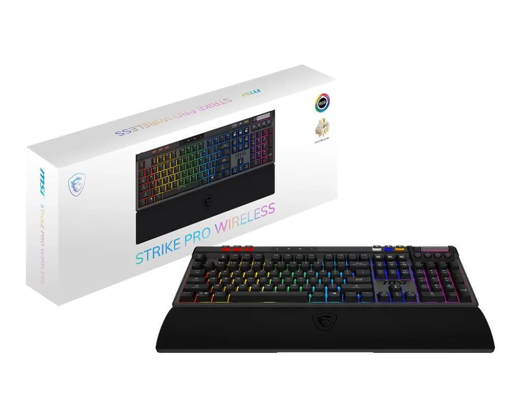 20250923111017_msi_strike_pro_w_silent_asyrmato_gaming_michaniko_pliktrologio_me_rgb_fotismo_agliko_us MSI Strike Pro W Silent Ασύρματο Gaming Μηχανικό Πληκτρολόγιο με RGB φωτισμό (Αγγλικό US) - Image 1