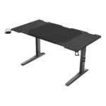 Γραφείο Gaming Holm Ξύλινο Μαύρο με LED 140x75x70εκ. NDS-2249
