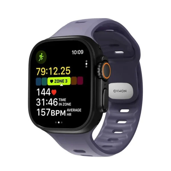 Nomad Λουράκι Σιλικόνης με Pin Μωβ (Apple Watch 44/45/46mm/Ultra 49mm)