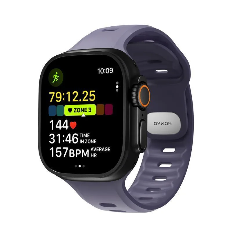 Nomad Λουράκι Σιλικόνης με Pin Μωβ (Apple Watch 44/45/46mm/Ultra 49mm) - Image 1