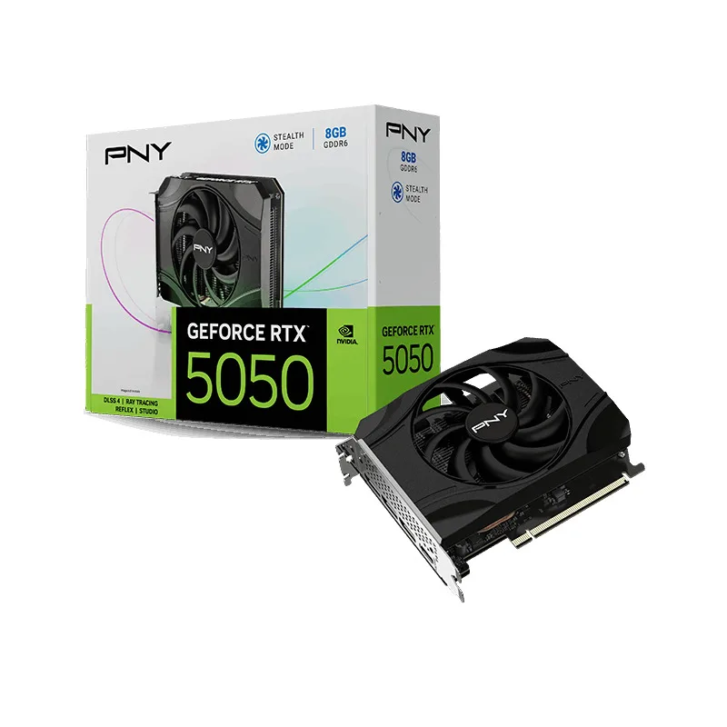 20251006141420_pny_geforce_rtx_5050_8gb_gddr6_single_karta_grafikon_vcg50508sfxpb1 PNY GeForce RTX 5050 8GB GDDR6 Single Κάρτα Γραφικών VCG50508SFXPB1 - Image 1