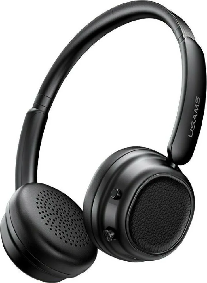 20251007113634_usams_sr01_asyrmata_bluetooth_on_ear_akoustika_me_40_ores_leitourgias_mayra Usams SR01 Ασύρματα Bluetooth On Ear Ακουστικά με 40 ώρες Λειτουργίας Μαύρα - Image 1