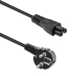 Qoltec Angled Power Cable Schuko Iec C5 Cloverleaf 3x1.0mm² 1.5m