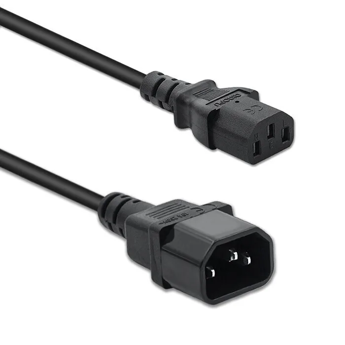 20251008101417_qoltec_power_cable_ups_iec_c13_c14_3x1_0mm_1_5m Qoltec Power Cable Ups Iec C13/c14 3x1.0mm² 1.5m - Image 1