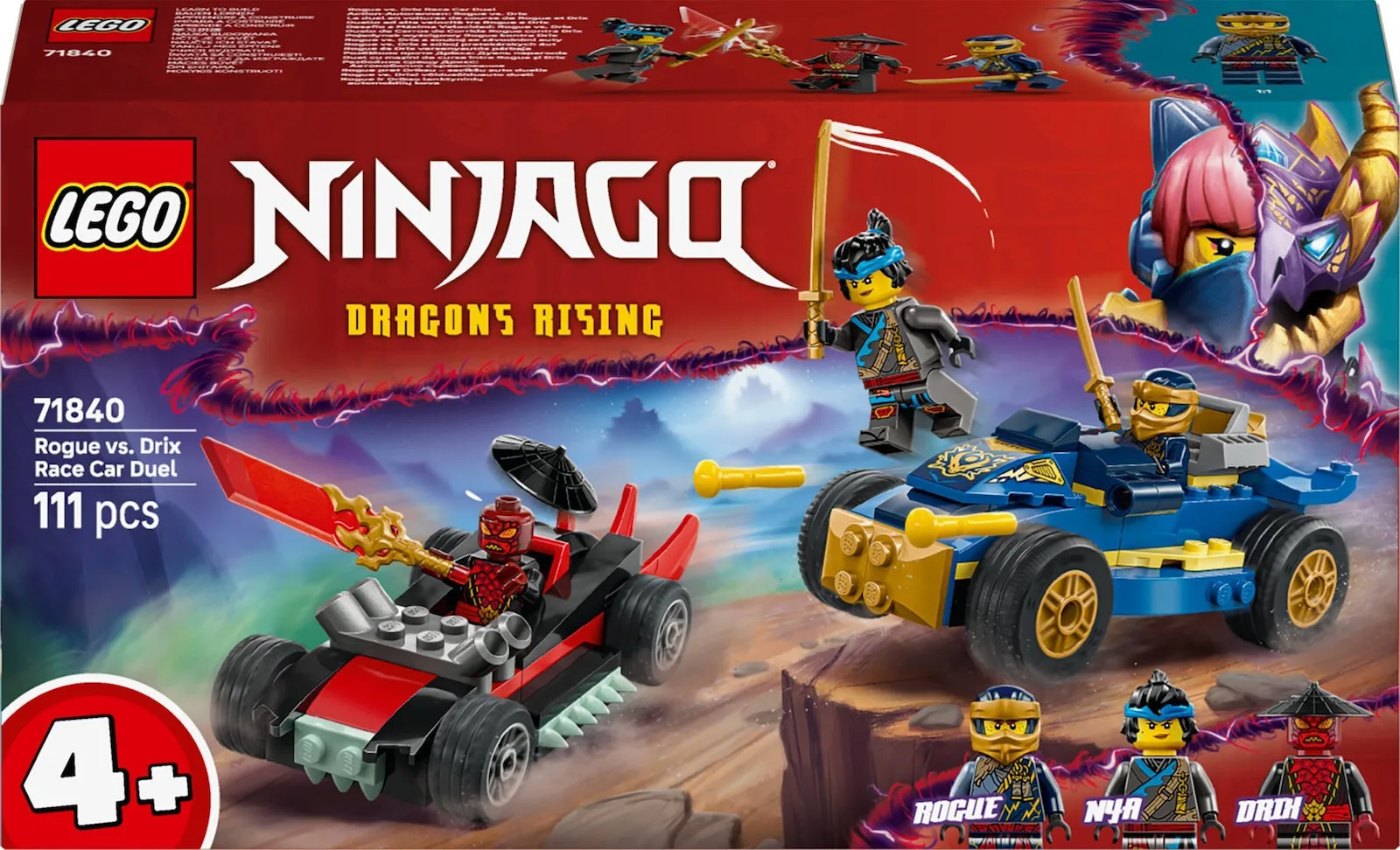20251010154932_lego_ninjago_racing_duel_rogue_vs_drix_gia_4_eton_111tmch_71840 LEGO Ninjago Racing Duel Rogue vs Drix για 4+ Ετών 111τμχ 71840 - Image 1