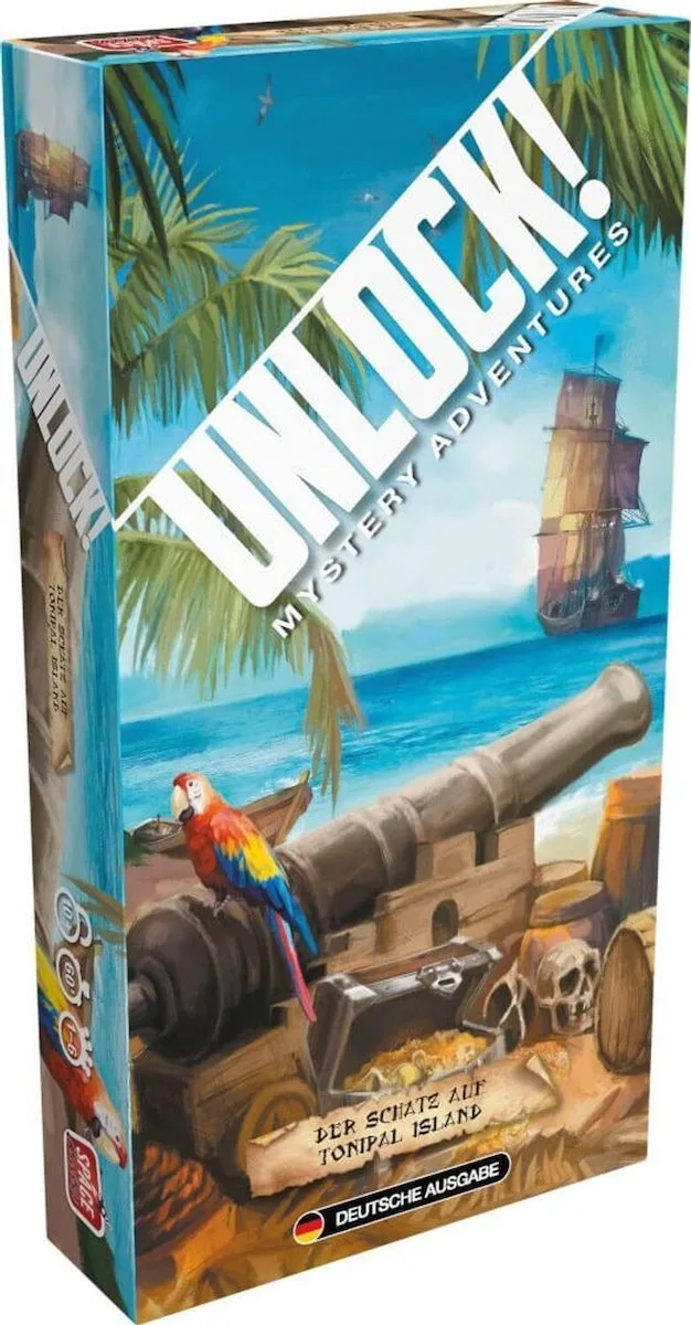 Επιτραπέζιο Παιχνίδι Unlock! Mystery Adventures The Treasure on Tonipal Island (Single Scenario) German Edition για 1-6 Παίκτες 10+ Ετών SCOD0035 (GER) Asmodee - Image 1