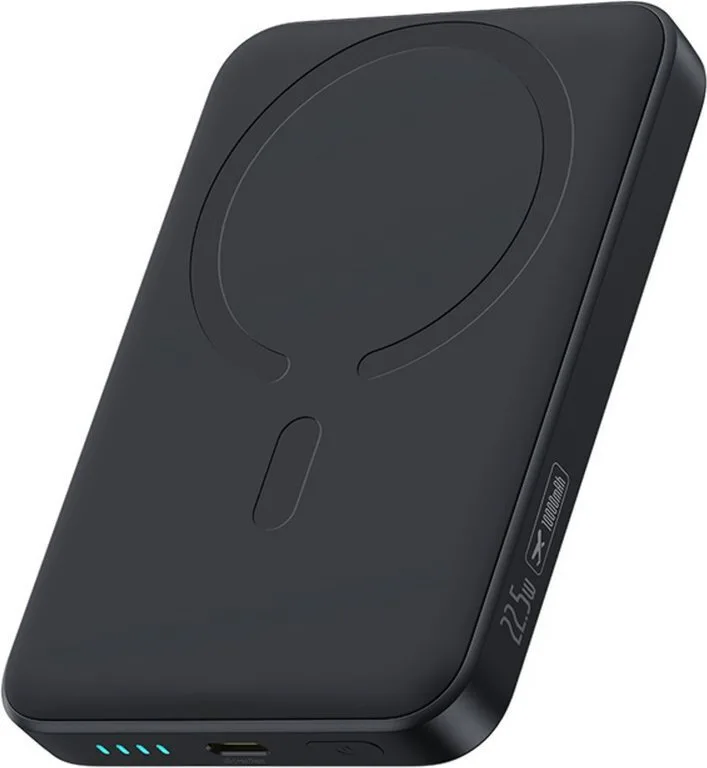 20251027162354_baseus_enerfill_fm11_magsafe_power_bank_10000mah_22_5w_me_thyra_usb_c_power_delivery_mayro Baseus EnerFill FM11 MagSafe Power Bank 10000mAh 22.5W με Θύρα USB-C Power Delivery Μαύρο - Image 1