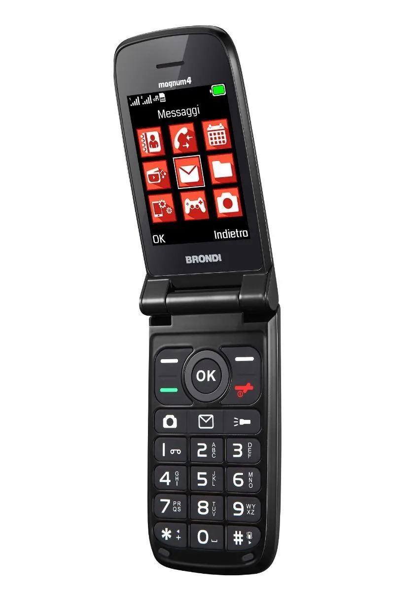 Brondi Magnum 4 Dual SIM Κινητό με Κουμπιά Μαύρο - Image 1