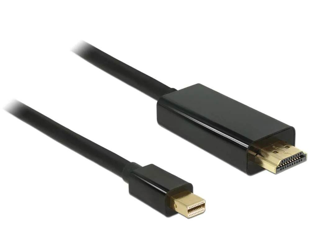 20251106133703_delock_cable_mini_displayport_male_hdmi_male_2m_83699 DeLock Cable mini DisplayPort male - HDMI male 2m (83699) - Image 1