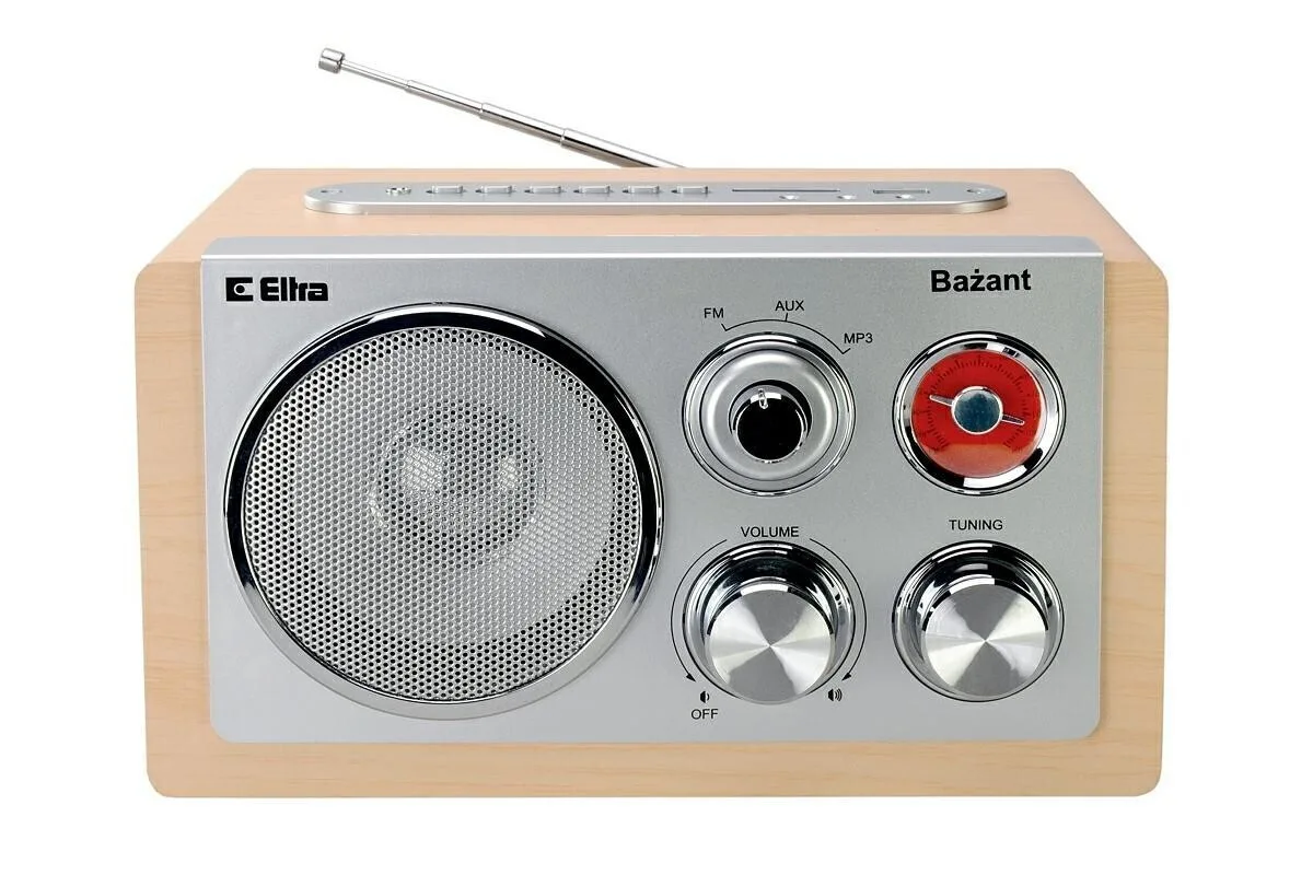 20251106145737_eltra_epitrapezio_radiofono_reymatos_me_usb_mpez Eltra Επιτραπέζιο Ραδιόφωνο Ρεύματος με USB Μπεζ - Image 1