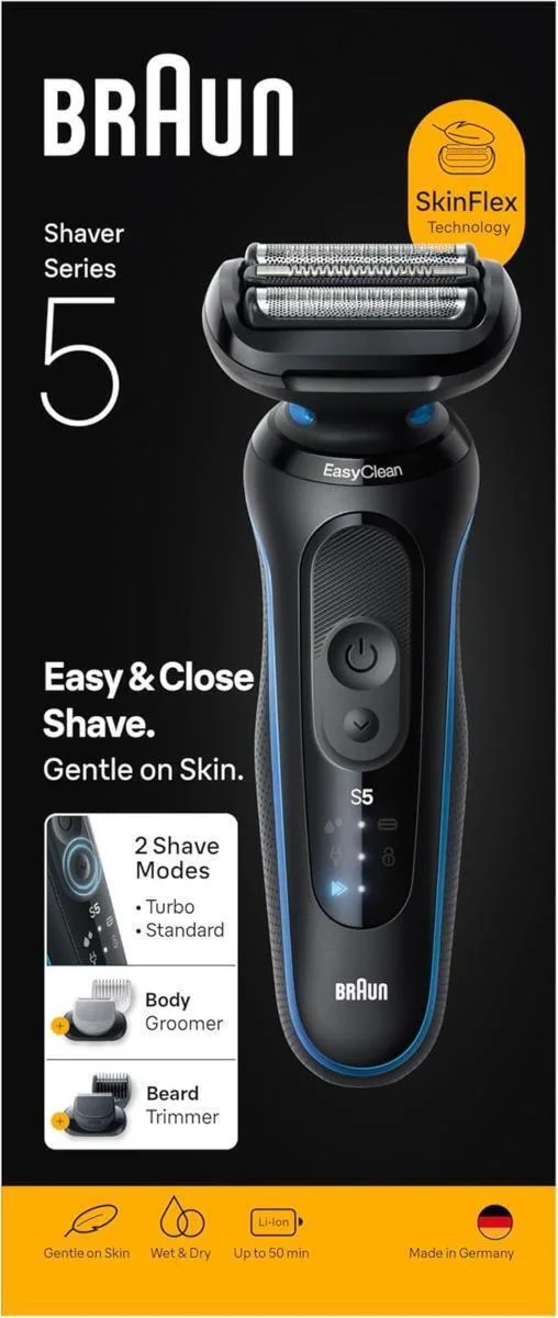 Braun 5 Wet&dry 3 RASCPBRU0029 Ξυριστική Μηχανή Προσώπου Επαναφορτιζόμενη - Image 1