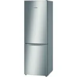 Bosch Ψυγειοκαταψύκτης 305lt Total NoFrost Υ186xΠ60xΒ66εκ. Metal Look KGN36NLEA