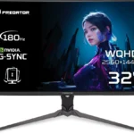 Acer Predator XB3 XB323QU IPS HDR Gaming Monitor 31.5" QHD 2560x1440 180Hz