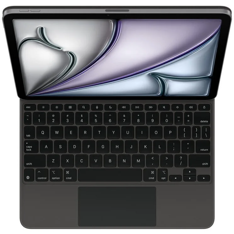 20251218130719_apple_magic_flip_cover_me_pliktrologio_sta_aglika_us_mayri_apple_ipad_air_11_inch_m3 Apple Magic Keyboard Flip Cover Αγγλικά US Μαύρη (iPad Air 11" 2024/2025/2026) - Image 1