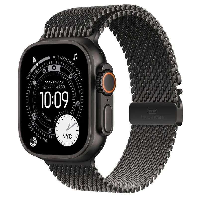 20260112184401_apple_watch_ultra_3_titanium_49mm_adiavrocho_me_esim_kai_palmografo_black_titanium_case_with_black_titanium_milanese_loop_medium Apple Watch Ultra 3 Titanium 49mm Αδιάβροχο με eSIM και Παλμογράφο (Black Titanium Case with Black Titanium Milanese Loop - Medium) - Image 1