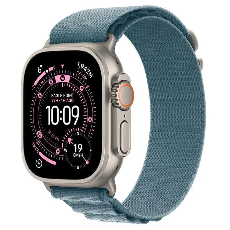 20260112184402_apple_watch_ultra_3_titanium_49mm_adiavrocho_me_esim_kai_palmografo_natural_titanium_case_with_light_blue_alpine_loop_medium Apple Watch Ultra 3 Titanium 49mm Αδιάβροχο με eSIM και Παλμογράφο (Natural Titanium Case with Light Blue Alpine Loop - Medium) - Image 1