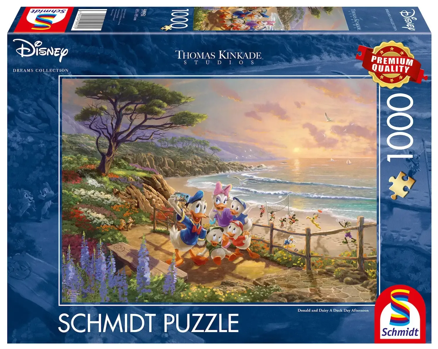 20260128133807_puzzle_thomas_kinkade_disney_donald_and_daisy_on_the_beach_2d_1000_kommatia_59951 Puzzle Thomas Kinkade, Disney, Donald and Daisy on the Beach 2D 1000 Κομμάτια 59951 - Image 1