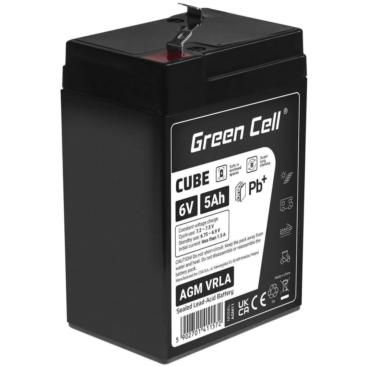 20260202133103_green_cell_battery_agm_vrla_6v_5ah_ip54 Green Cell Battery Agm Vrla 6v 5ah Ip54 - Image 1