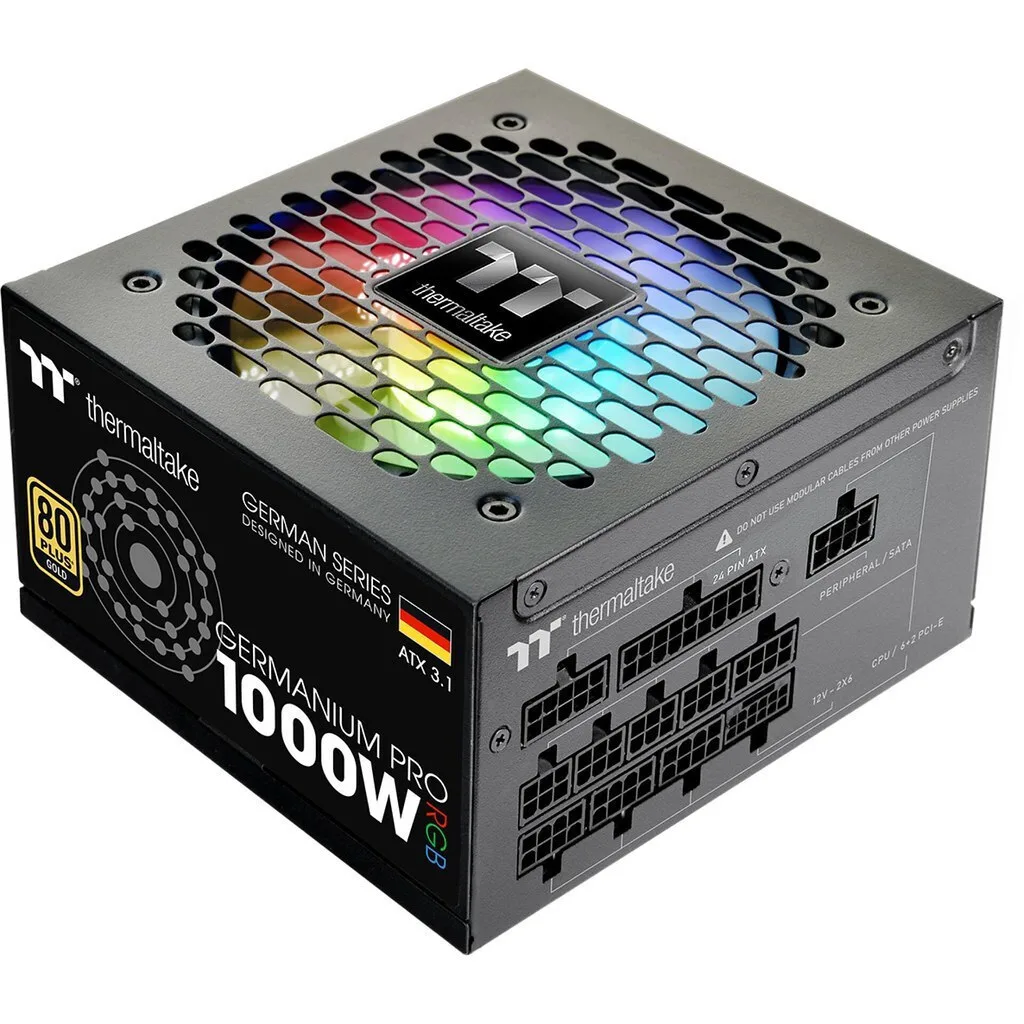 20260218155849_thermaltake_germanium_pro_rgb_1000w_mayro_trofodotiko_ypologisti_full_modular_80_plus_gold Thermaltake Germanium Pro RGB 1000W Μαύρο Τροφοδοτικό Υπολογιστή Full Modular 80 Plus Gold - Image 1
